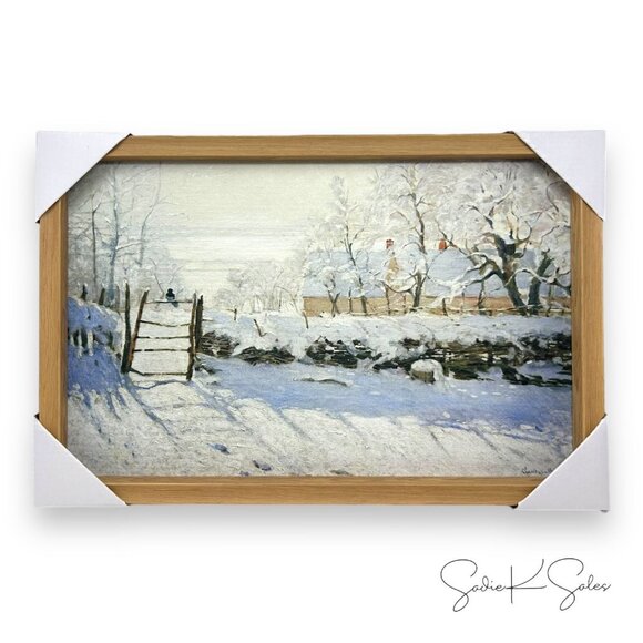 18x12 Snow Landscape Wall Art - Threshold Studio McGee, Target Christmas 2024 - Picture 4 of 7